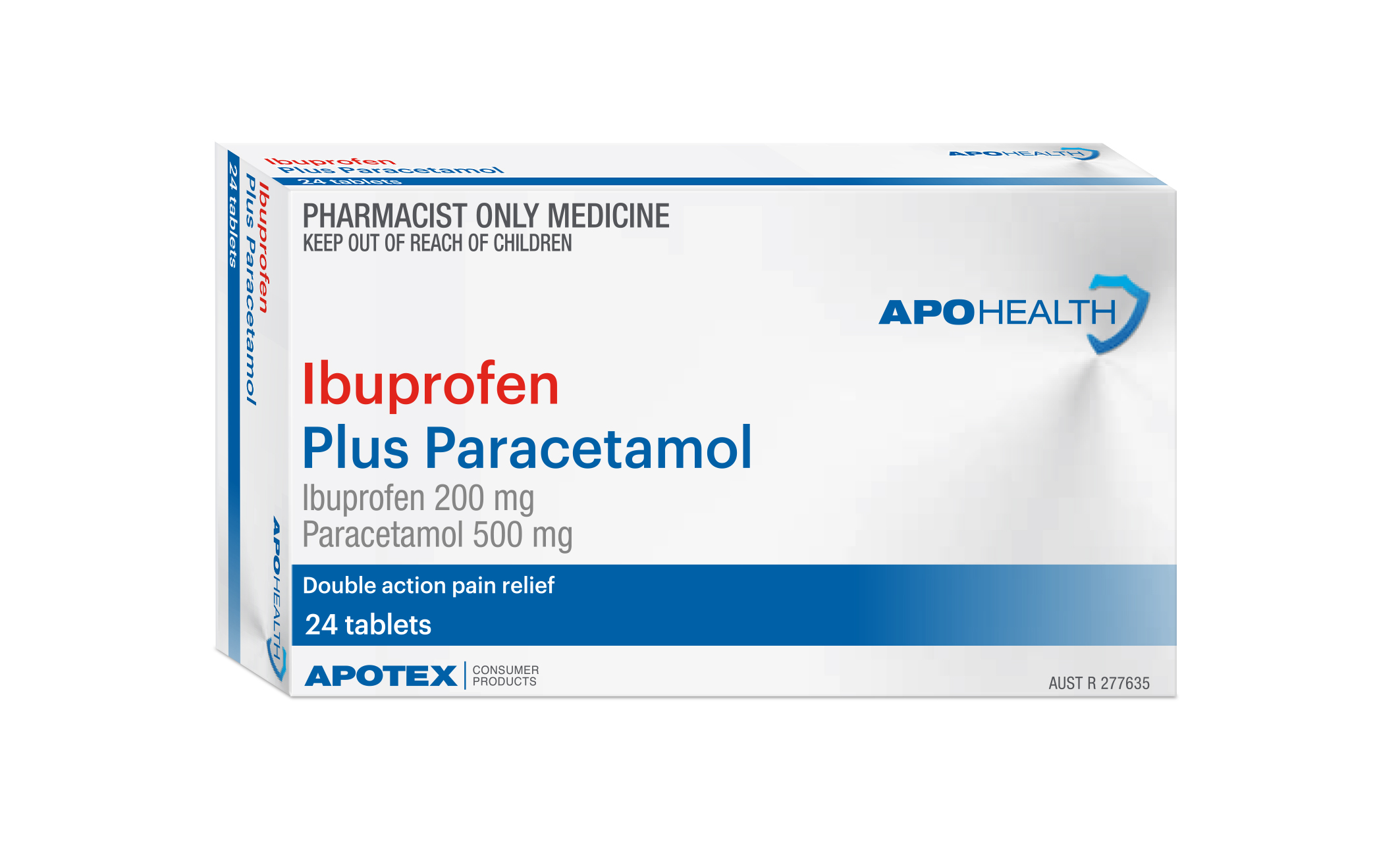 Ibuprofen 200 And Paracetamol 500 Combination Tablets Box Of 24 LFA