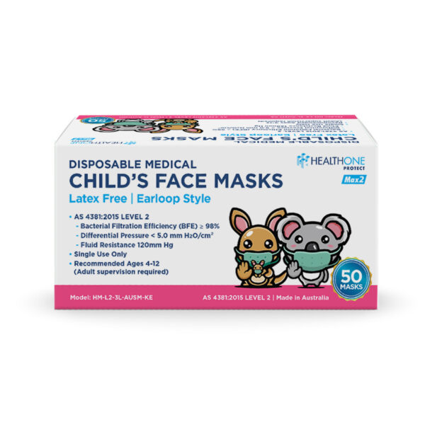child face mask box