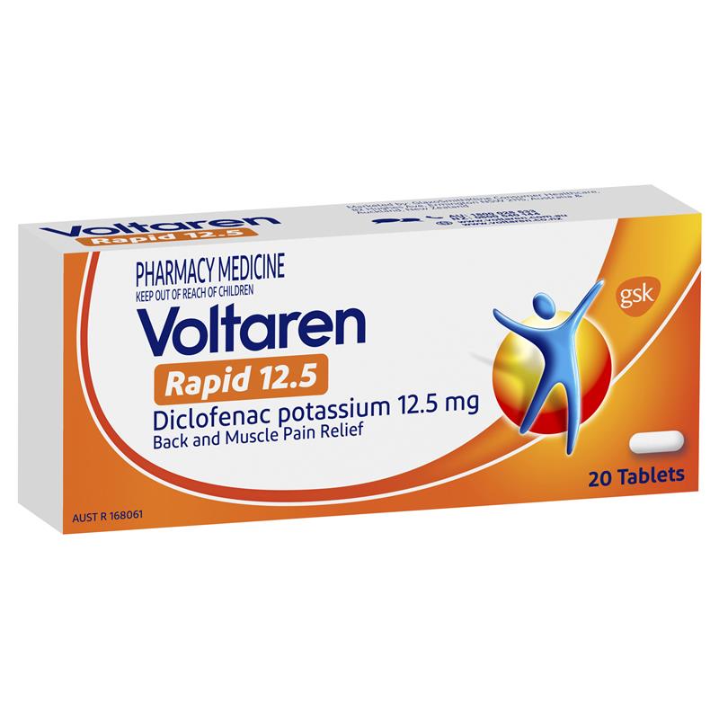 Voltaren Rapid 12.5 Tablets [Pack Of 20] - LFA First Response